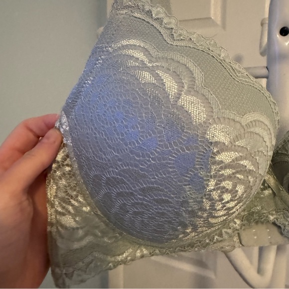 René Rofé Lingerie Push-Up Bra Size 38C Brand New Pale Sea Foam Color - Picture 8 of 8